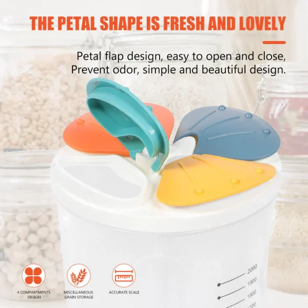 Food Container With Lids 2000ml
